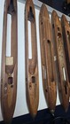 Lot Of Vintage Wooden Weaving Loom Shuttles Southern Marked Boat Shuttle