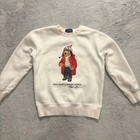 Polo Ralph Lauren Kids Polo Bear Sweatshirt Crew Pullover Preppy Winter Sz S 8