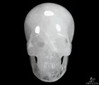 Huge 5 0  Angolan Quartz Rock Crystal Carved Crystal Skull  Realistic