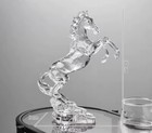 Acrylic Horse Figurine Glass Collection Home Decor Statue
