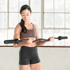 Cap 47-inch Barbell Olympic Ez Curl Bar- Black