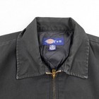 Vintage Dickies Jacket Mens Medium Black Eisenhower Quilted Chore Work Coat Zip