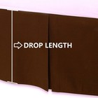 4 Sided Tailored Pleated Bed Skirt Solid Chocolate 625 Tc Cotton Open Corner