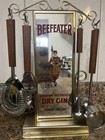 Rare Beefeater Dry Gin Bar Tools W  Decorative Mirror Stand Collectible