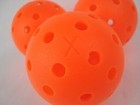 New 3 Franklin X-40 Pickleball Outdoor Ball Set Of 3  Lava Orange Color