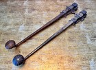 Pair Of Antique Brass Cremone Bolts Solid Brass French Door Cabinet Hardware 15 