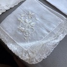 Vintage Antique Lot Of 8 Women   s Handkerchiefs Hankys Linen 2 Nasharr Laced 