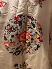 Vintage Authentic Silk Kimono Embroidered Japanese Flowers Intricate Long Robe