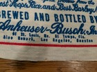 Vtg 1980s Budweiser Label Beach Towel Retro  55  X 33   
