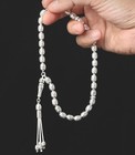 Islamic Prayer Beads  Islamic Misbaha Tesbih  Rosary Tasbih  925 Sterling Silver