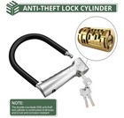 Eypins Motorcycle Alarm Lock  19mm Ultra-strong Anti-theft U-lock  110db Loud   
