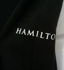 Black Hamilton Play Logo Hoodie Medium 60  Cotton 40  Polyester Thater Broadway