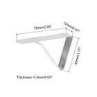 Tablecloth Clips 75mm X 45mm 430 Stainless Steel Table Cloth Holder Silver 8 Pcs