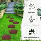 Dog Paw Garden Stepping Stones - Set Of 3 Rustic Outdoor Decor 12  Brown