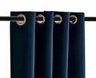 Blackout Room Divider Curtain Panel Privacy Screen Thermal Insulated Navy Color