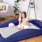 Inflatable Toddler Travel Bed Portable Kids Air Mattress Set W Safety Rail Gu   