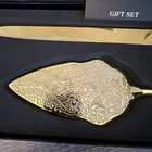 Wedding Cake Serving Set 2 Piece Set Angel Giftware Gold Tone Utensils Knife