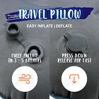 Air Pillow Inflatable Cushion Portable Head Rest Compact Travel Camping W  Pouch