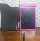 Boogie Board Lcd Writing Tablet Ewriter W  Stylus And Sleeve Case  Pink black