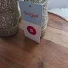Cat   Jack Glitter Ankle Boots Toddler 5 Gold New Faux Fur Lined Zipper