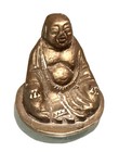 Vintage Antique Chinese Bronze Buddha Small Desk Decor Statue Sculpture Figurine