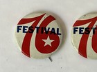 Vintage Button Pin Pin-back 1976 Bicentennial Usa America Patriotic Festival 76