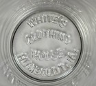 Rare White s Clothing House Humboldt Ia Shoe Polish Reverse Embossed Jar 1900 Ia