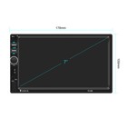 7  Double 2 Din Car Mp5 Player Bluetooth Touch Screen Stereo Radio Audio Mrrior