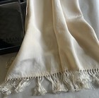 Cummerbund   Tie  new   White Silk Scarf  vintage 