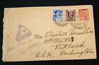 V rare Burma 1941 Only 17 Known    x    Censor Cancel Cover 2    Months To Reach Usa