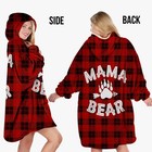 Mama Bear Hoodie Blanket For Women Wearable Blanket Hoodie - Christmas Gifts    