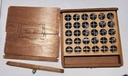 Vintage Kingsley Gold Stamping Machine Co  Wood Box With Metal Letter Stamps 