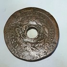 1853  Large Cent Holed