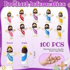 100 Pack Little Jesus Figures Loves You  Tiny Mini Jesus Figurines In Bulk