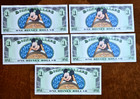 Disney Splash Mountain  1 Dollar 2014 D Series Uncirculated Consecutive Numbers