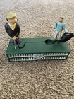 Vintage Cast Iron Birdie Putt Golfer   Caddy Mechanical Coin Piggy Bank Golf Pga