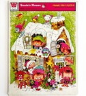 1978 Whitman Santas House Puzzle Vintage Frame Tray Winter Christmas 12 Pcs