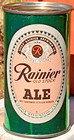 Seattle Clean sharp Rainier Old Stock Ale  All-orig  Metallic Flat Top Beer Can