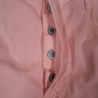 Vtg 90s La Gear Pink High Waist Button Fly Cutout Palm Trees Rolled Hem 90210