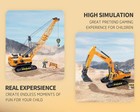 Kids Construction Toys For Boys  Excavator And Crane Trucks  Semi Truck Trailer
