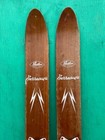 Vintage Set Of Wooden 69  Long Waterskis Water Skis Signed Barracuda Brestau