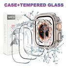 For Apple Watch Ultra2 1 49mm Screen Protector Case Iwatch Pc Full Cover