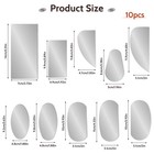 10 Pcs Steel Pottery Tools Clay Ribs Stainless Serrated Scraper Crafts    