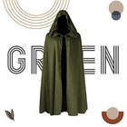 Renaissance Hooded Cloak Hobbit Halloween Medieval Costume Adult Cosplay Shor   
