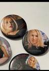 Christina Aguilera Official Buttons 2001 Xtina Pop Star Memorabilia Lot Of 4