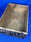 C 1910 World Soap Wood Shipping Box  Beach Soap Co  Lawrence  Ma Original Label