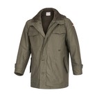 German Parka Original Army Military Vintage Surplus Fleece Long Coat Olive Green