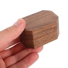 Wooden Box Black Walnut Bride Portable Holder Container Jewelry Storage  