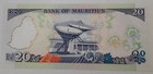 1985-91 Mauritius 20 Rupees Unc  Pick 36 Satellite Dishes On Reverse