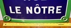 Vintage Paris France French Street Enamel Sign Rue Le Norte 16th Arrondissement